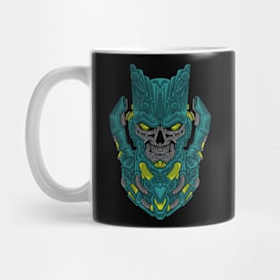 armored mecha skull Mug